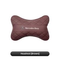 Automobilio sėdynės galvos atramos pagalvėlė Juosmens pagalvė Interjero aksesuarai Mercedes Benz AMG Smart W205 C300 W203 W206 W108 W124 W126 gray