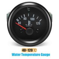 24V Car Oil Temperature Meter 2  52mm Digital Water Temp Gauge with Yellow led For Diesel Car without Sensor Coolant Temperature 4 Water Temp Gauge