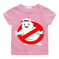 Ghostbusters vasariniai berniukų/mergaičių 4-12 metų marškinėliai su animacinio filmo medvilniniai juokingi karštų žaidimų spaudiniai trumparankoviai vaikiški marškinėliai animaciniai 140