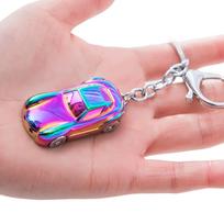 Realistiškas sidabro metalo automobilio raktų pakabukas Kompaktiško automobilio įkvėptas metalinis raktų pakabuko pakabukas kasdieniam naudojimui ir ypatingoms progoms 5 multi