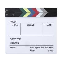 Filmo klaketė Režisierius Filmavimas Klaketė Klaketė Foto rekvizitas dekoravimui 30x27cm /