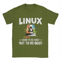 Vyriški marškinėliai Linux   Windows Vintažiniai medvilniniai marškinėliai trumpomis rankovėmis T marškinėlis apvaliu kaklu Viršūnės 4XL 5XL S white