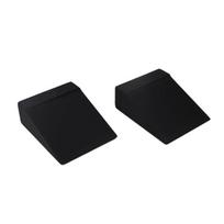 2Pcs Squats Wedges Block Strength Training Leg Machine Calf Stretcher Slants Board Heel Elevated Squats Platform 1 black