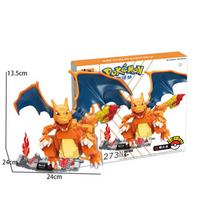 Pokemon žaislas Lega konstravimo kaladėlės Pokémon veiksmo animacinis personažas Charizar Mewtwo Modelis konstravimo kaladėlė Berniukams Gimtadienio dovanos No Box