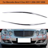 Automobilio priekinio buferio chromuota apdailos juosta 2118852321 2118852421 Pakeitimas Mercedes Benz E Klasės W211 2006 2007 2008 Right gray