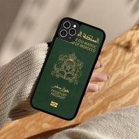 Morocco Map Flag Phone Case For IPhone 11 12 13 14 15 16 17 Pro Max Plus PC+TPU Cover iPhone 17 Pro black