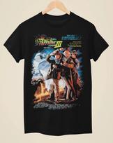 Back To The Future Part III - Movie Poster Inspired Unisex Black T-shirt 3XL gray
