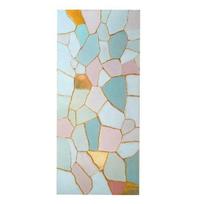 Window Privacy Film Static Glass Sticker Adhesive-Free Opaque Privacy Film Retro Colored Window Decor Easy Care for Bathrooms and Bedrooms N white
