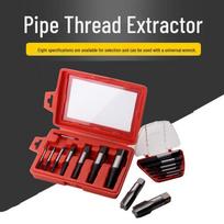 Universal Broken Pipe and Screw Extractor Tool for Faucets and Valves Extractor #7 for 1/2" Broken Water Pipe red