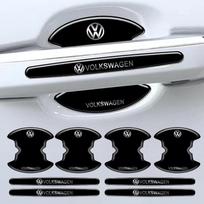 VW 8 VNT. Automobilio Durų Rankenėlių Dekoravimo Lipdukai Valytuvų Lipdukas Automobilio Aksesuarai Volkswagen VW R Line Touareg Polo Jetta TSI TDI EO1 gray
