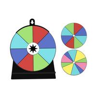 Erasable Friendly Spinner Wheel Includes Removable Adhesive Backing Effortlessly Setups For Group Activities blue