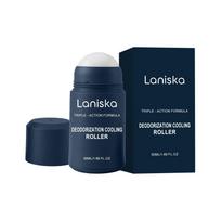 LANISKA vyriškas rutulinis dezodorantas esencija be aliuminio druskų, švelnus ir draugiškas odai, lengvai tepamas, vėsinanti ir sausinanti kūno priežiūros priemonė 50ml gray