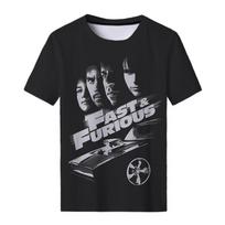 Summer Fast and Furious T-Shirts 3D Printed Streetwear Men Women Fashion Oversized Short Sleeve T Shirt Male Tees Tops Clothing 2XS gray