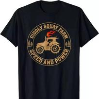 Diddly Squat Ūkio Greičio ir Galios Traktoriaus Marškinėliai Juokingi Ūkininko Unisex Marškinėliai XL brown
