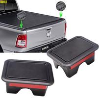 2 vnt. automobilio bagažinės galinės lovos bėgio stulpelis kišenės uždangalai skylės kamščiai dangteliai Dodge Ram priedai 1500 2500 3500 2019-2023 apsauginiai kaip parodyta spalva