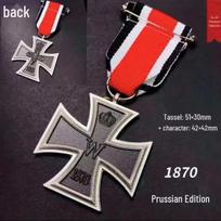Geležinio Kryžiaus Riterio Sagė - Prūsijos Medalis Pakabukas Atminimo Aksesuaras red