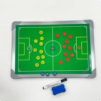 Soccer Board Green Field Diagram Includes Marker Coaching Clipboard for Coaches, Team gray