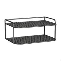 Maršrutizatoriaus lentyna, našumas, praktiška ir tvirta, metalinė, tvirtinama prie sienos, TV priedams, DVD grotuvui 30x19x13cm gray