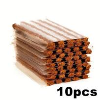 100pcs Car Tire Repair Strip Motorcycle Tubeless Tyre Wheels Puncture Plug Seal Tape Repair Tools Car Vacuum Tire Rubber Strip beige