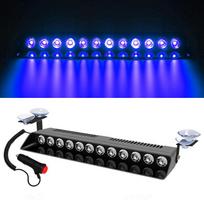 12 LED Avarinis LED Stroboskopas Policijai Automobiliui Sunkvežimiui Raudonas Mėlynas Gintarinis Baltas LED Mirksėjimo Signalas Įspėjamoji Lempa Automobilio Šviesos Surinkimas mėlyna