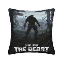 Trendy Bedroom Dying Light The Beast game Decoration Pillowcases Merch  Pillow Cover Square Multi Size 12x12in 30X30cm gray