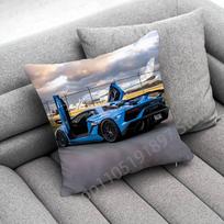 Automobilis Sportas L-Lamborghinis-S Pagalvės užvalkalas 55x55cm 30cm 50cm 45cm 40cm Kvadratinei kėdei Pagalvės užvalkalas 30cmx30cm black
