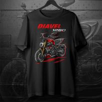 20192022 Modeliai Italija Diavel 1260 Motociklo Marškinėliai 100% Medvilnė Apvalus Kaklas Trumpomis Rankovėmis Laisvalaikio Vyriški Marškinėliai Rider Streetwear 3XL black