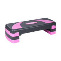 Rebel Active – aerobikos ir fitneso step platforma, 3 aukščiai, pilka / violetinė