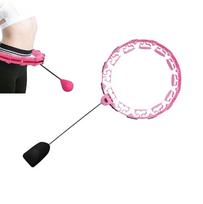 Masažuojantis gimnastikos lankas Smart Hula Hoop HHP008 rožinis