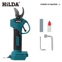 HILDA 18V Cordless Brushless Pruning Shears for Thick Branches and Fruit Trees gray