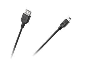 USB-A lizdo–5 kontaktų Mini-USB kištuko kabelis