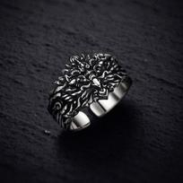Yin Taifei Great Roc Men's Adjustable Retro Ring - High-End Statement Accessory Adjustable black