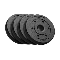 REBEL ACTIVE bituminių svorio diskų rinkinys, 4 x 1,25 kg, 31 mm anga