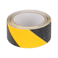 REBEL neslystanti juosta (0,75 mm x 50 mm x 5 m), juoda ir geltona