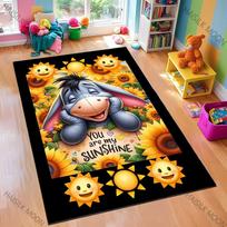 15 dydžių Pūkuotuko ir Asiliuko rašto kilimas miegamajam, svetainei, grindų kilimėlis, namų dekoras, neslystantis kilimėlis, kilimas, dovana 70x100cm