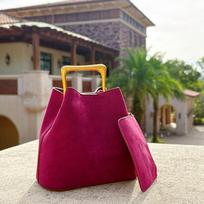 2025 Chic Designer Vintage Women Suede Frosted Leather Bucket Handbag Luxury Metal Handle Tote Bag Trendy Commuter Crossbody Bag brown