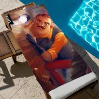 Funny Horror H-Hello Game N-Neighbor Towel Beach Quick Dry Soft Pool Towels Gift for Travel Gym Shower Camping sports STJ70x140CM