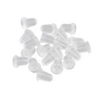 1000pcs Silicone Clear Earring Backs Soft Clear Silicone Earring Back Replacement Stoppers Earring Clutch Fashion Jewelry balta