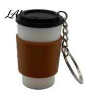 Office Desktop Stress Toy 3D Printed Cup Clicker Keychain Squeeze Relief Fidget Toy Mini Travel Souvenir Pendant for Backpack Keys gray