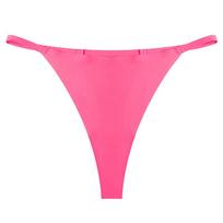 Panties Sports One-piece T-pants Ice Silk Breathable Quick-drying Low Waist Traceless Sexy Thong L rožinė raudona spalva