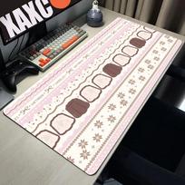 Protector Pink Strawberry Cake Girl Kawaii Mouse Pad Desk Cute HD Extended Keyboard Mat Large XXL Gamer Mousepad 90x40cm 30cmx60cm(11.8x23.6inch) gray