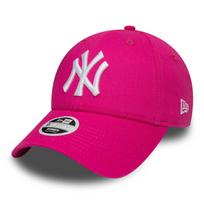 New Era 940 MLB New York Adjustable Cap, Yankees, Pink/White, Size rožinė
