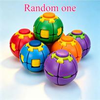 KK 3D Printed Press-to-Spin Fidget BallOne Click Deform Fidget Spinner Ball, Smooth Rotating Stress Relief Sensory Toy multi