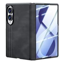 Luxury Magnetic Leather Shell Film Integrated Case for Samsung Z Fold 8 Wide Shockproof for Magsafe Hinge Protection Slim Cover Galaxy Z Fold 8 Wide