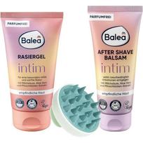 Balea Intimate Shaving Gel 150ml Aftershave Balm 100ml white