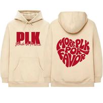 Hot Sale Rapper PLK Stade De France 2026 Tour Hoodies Y2K Men Women Fashion Streetwear Vintage Printed Sweatshirt XXXXL beige