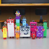 Hot Sale New Number Blocks Action Figure Set 1-10 Complete Set Stackable Math Learning Toy Building Blocks Educational Tool Gift