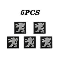 5/10vnt Aliumininiai Automobilio Nuotolinio Rakto Emblemos Lipdukai Aksesuarai Peugeot 206 307 308 3008 207 208 407 408 508 2008 5008 301 106 gray