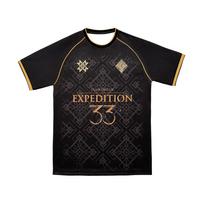 Clair Obscur Expedition 33 Unisex 3D Visas Spausdinimas Marškinėliai Žaidimo Merch T-shirt Laisvalaikio Sportinis Marškinėlis Žaidėjo Gerbėjo Dovana Apvalus Kaklas Gatvės Stilius Y2K XL black