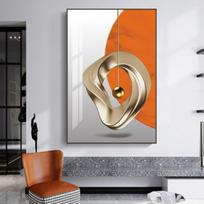 Modernus abstraktus auksinės šviesos prabangus plakatas Šiaurės šalių geometrijos meno drobės tapybos sienos paveikslėlis gyvenamojo kambario namų dekoravimui Cuadros 60X90CM